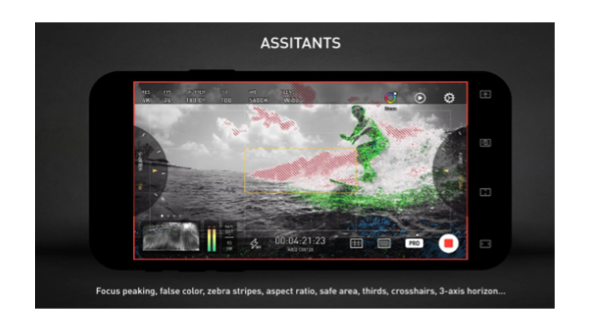 Protake es una aplicación en el sistema operativo Android que agrega funcionalidades de una cámara de video a los smartphones